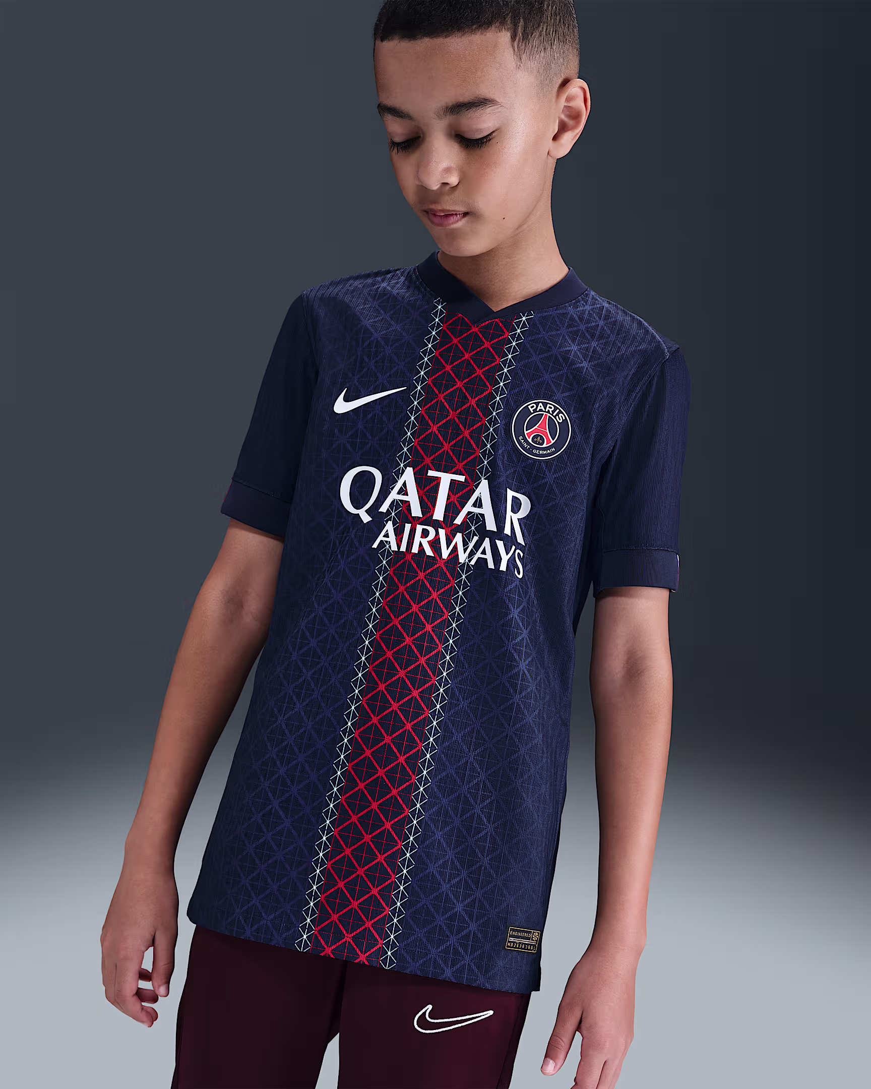 Детское футбольное джерси Paris Saint-Germain 2025/26 Match Home
