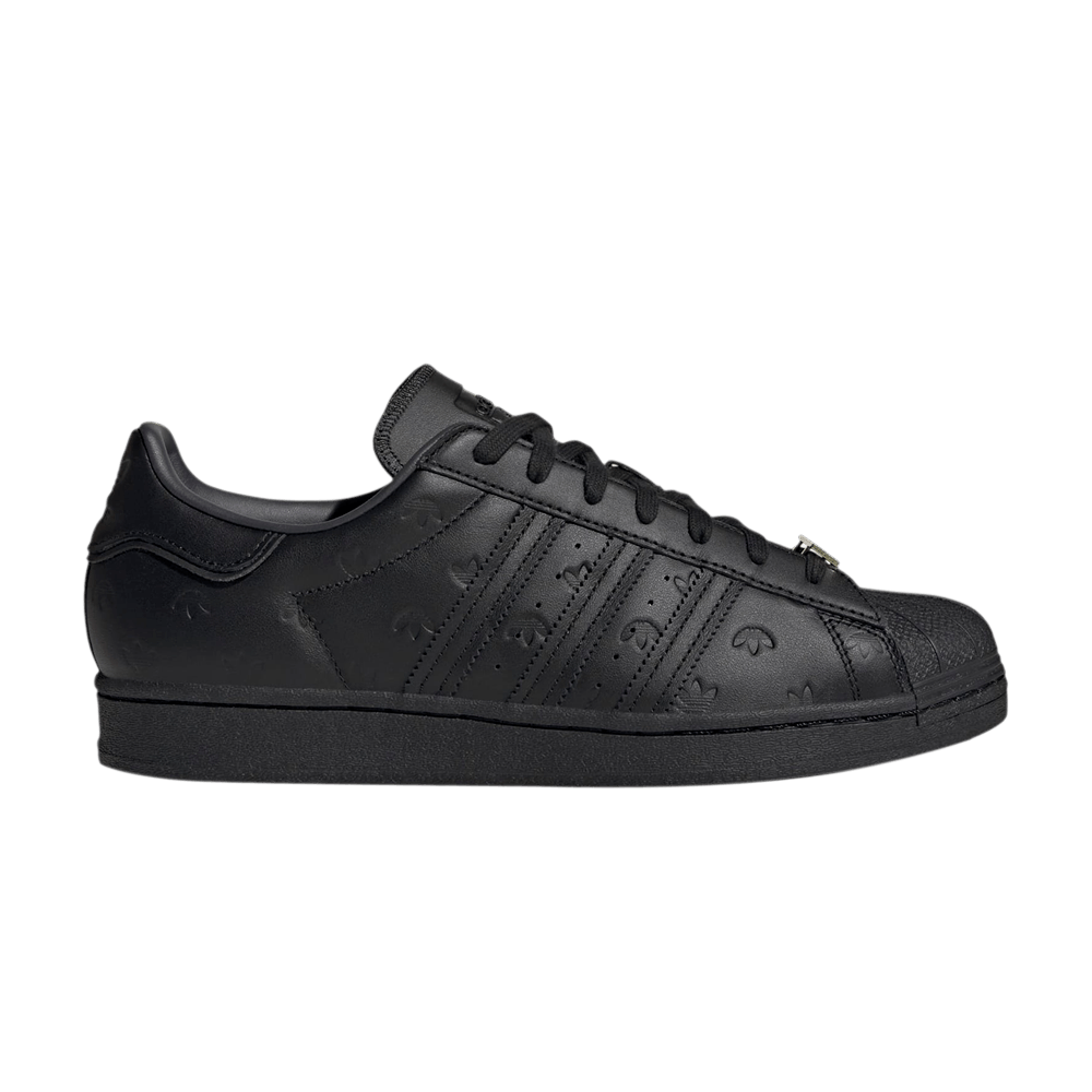 Кроссовки adidas Superstar 'Allover Debossed Trefoils - Black'