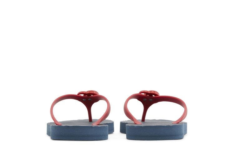Сандалии Gucci Thong Sandal 'Blue Chevron Red Resin'