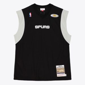 Mitchell-Ness-Black-San-Antonio-Spurs-2002-03-Authentic-Sleeveless-Shooting-Shirt-300x300