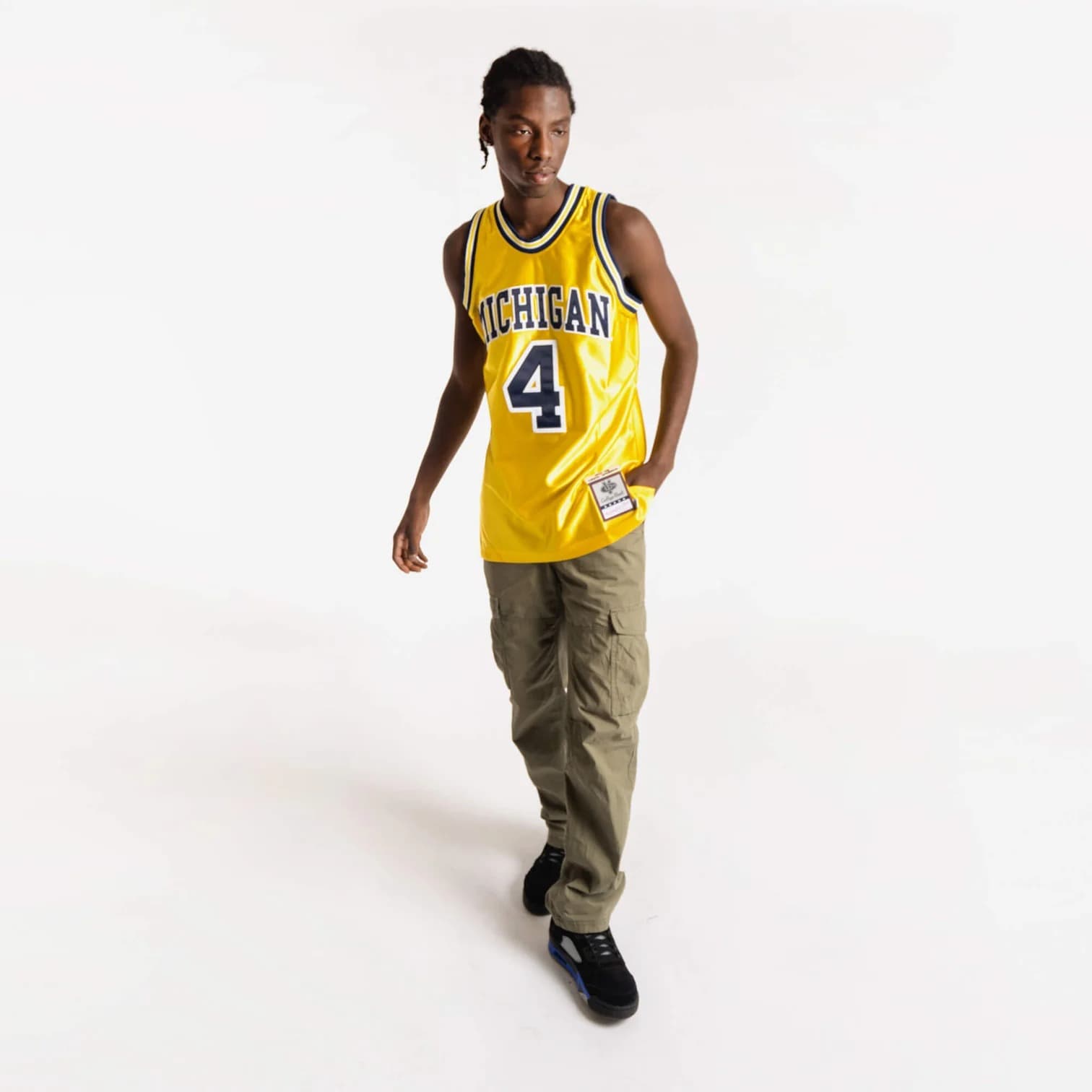 Баскетбольная джерси Mitchell & Ness Chris Webber Michigan Wolverines NCAA Authentic Jersey