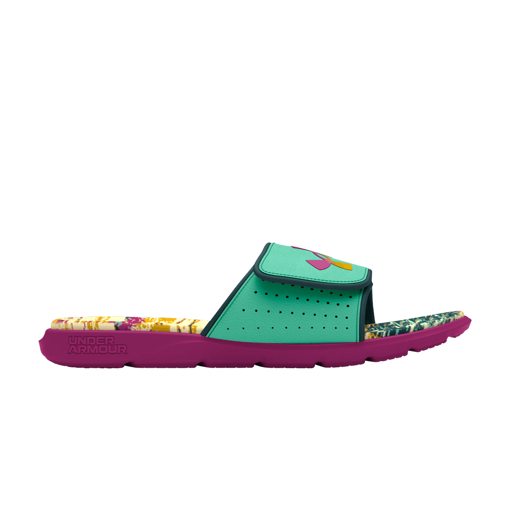 Кроссовки Under Armour Ignite Pro Graphic Footbed Slide 'Comet Green Magenta Pop'