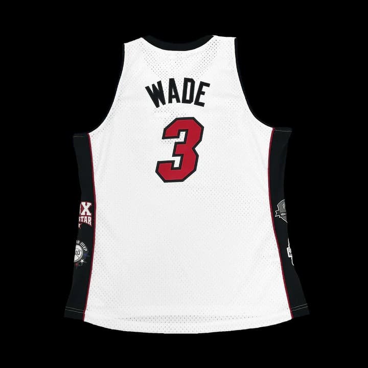 Баскетбольная джерси 2023 Miami Heat Dwyane Wade #3 Hall Of Fame NBA Limited White Jersey