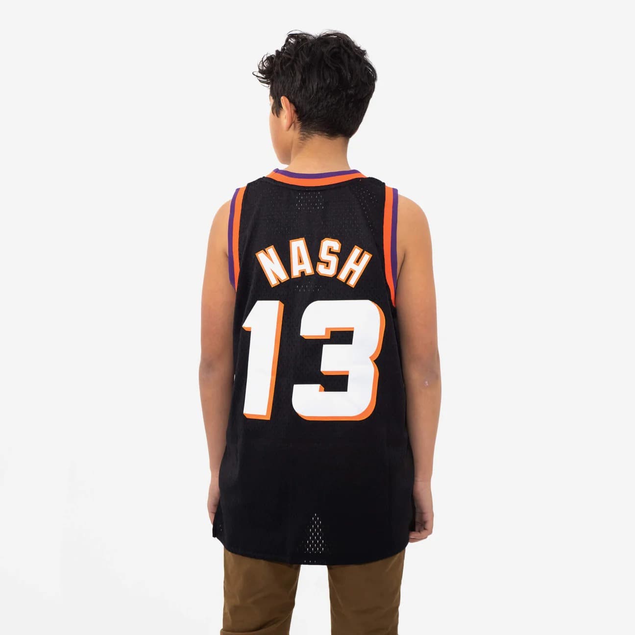 1996-97-Phoenix-Suns-Steve-Nash-13-Youth-Swingman-Hardwood-Classics-Black-Jersey-2