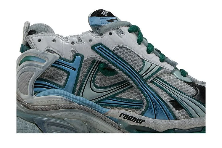 Кроссовки Balenciaga Runner Sneaker 'White Green Blue'