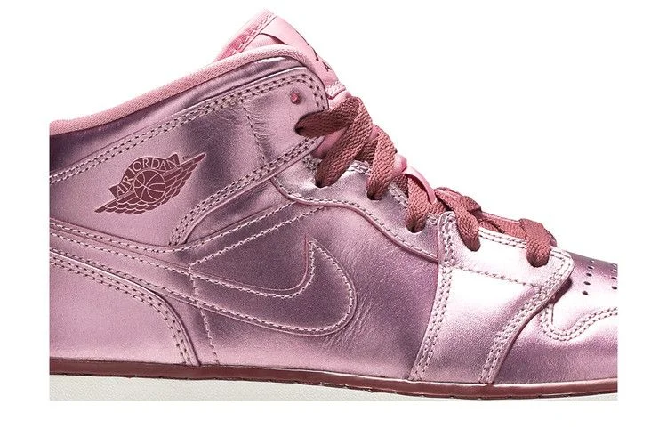 Кроссовки Air Jordan 1 Mid SE GS 'Pink Rose'