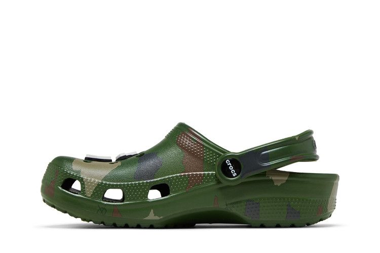 Сабо Daily Paper x Crocs Classic Clog 'Green Camo'