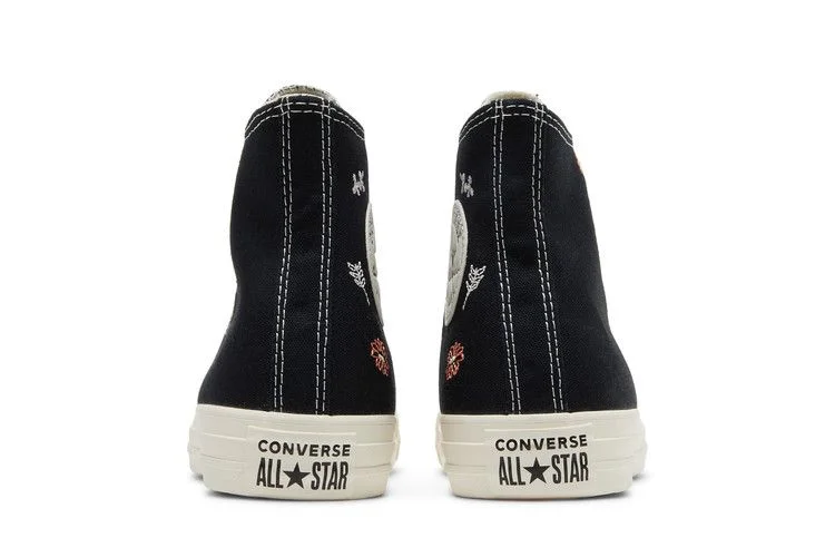 Кроссовки Converse Wmns Chuck Taylor All Star High 'Embroidered Floral - Black'