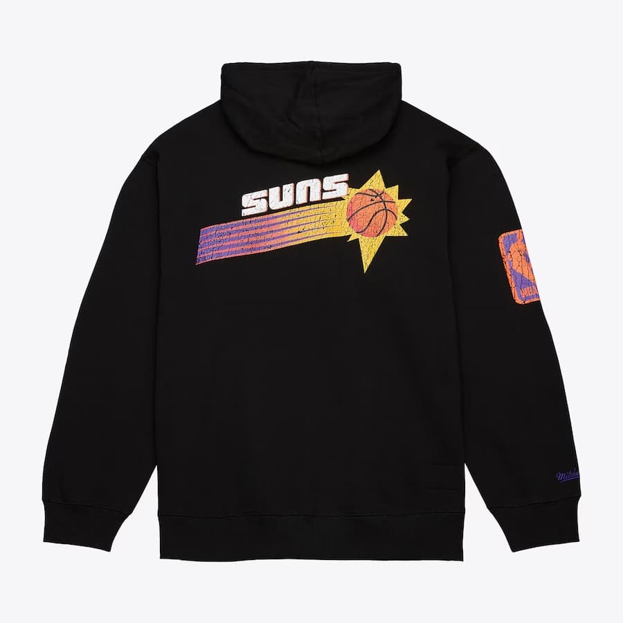 Худи Mitchell & Ness Black Phoenix Suns Team OG Fleece Pullover Hoodie
