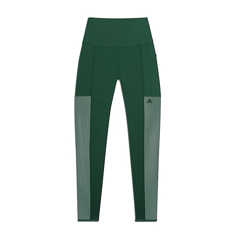 Тайтсы adidas Ivy Park 3-Stripes Mesh Tights (Plus Size) Dark Green