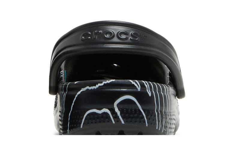 Кроссовки Crocs Ron English x Classic Clog Kids 'Party Animals - Zebra Black'