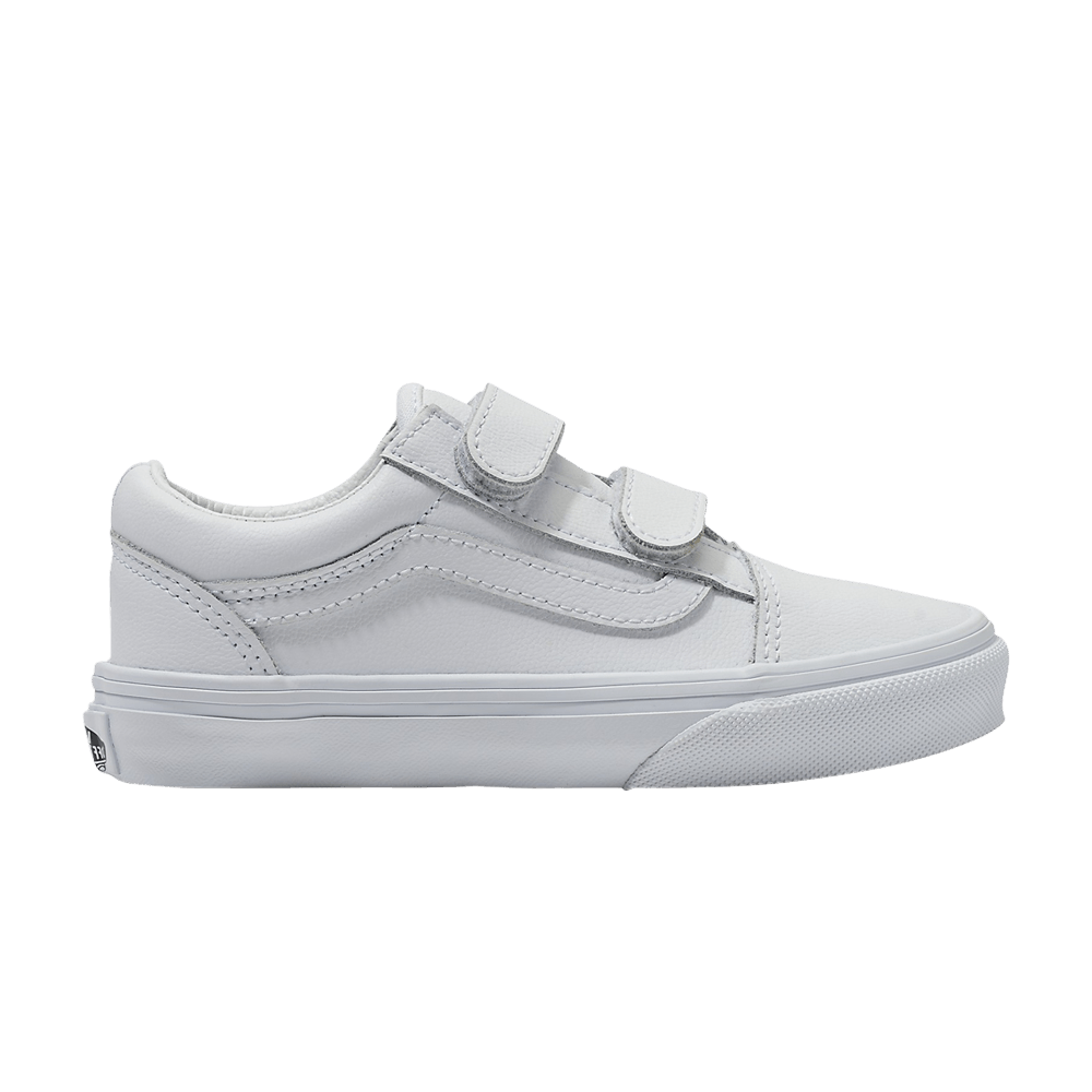 Кроссовки Vans Old Skool V Classic Tumble Kids 'White Mono'