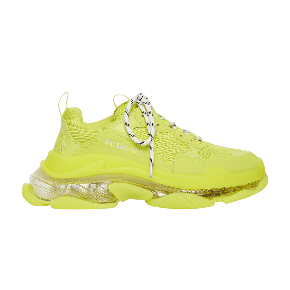 Кроссовки Balenciaga Wmns Triple S Sneaker 'Clear Sole - Fluo Yellow'
