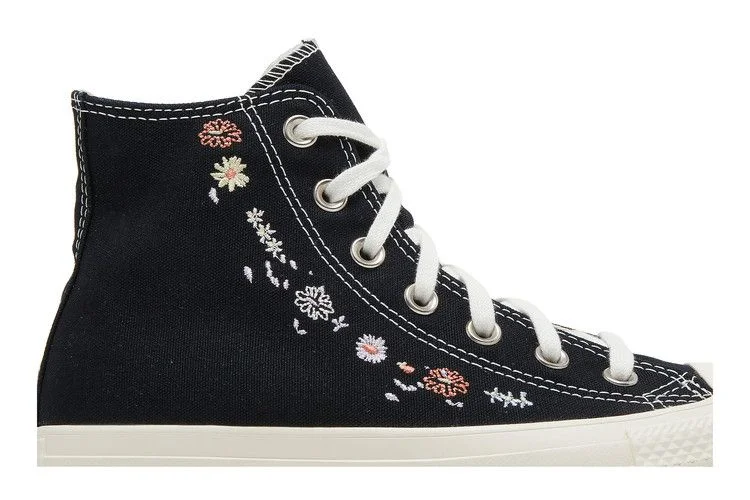Кроссовки Converse Wmns Chuck Taylor All Star High 'Embroidered Floral - Black'