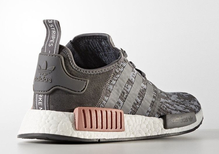 Кроссовки Adidas Wmns NMD_R1 'Heather Grey Raw Pink'