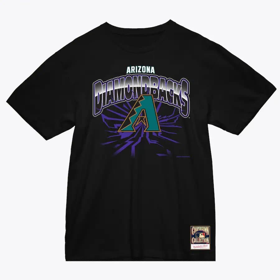 Футболка Mitchell & Ness Black Arizona Diamondbacks Earthquake T-Shirt