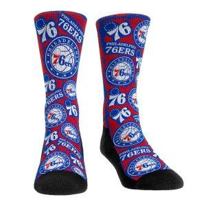 Mens-Rock-Em-Socks-Philadelphia-76ers-Sketch-Crew-Socks-300x300