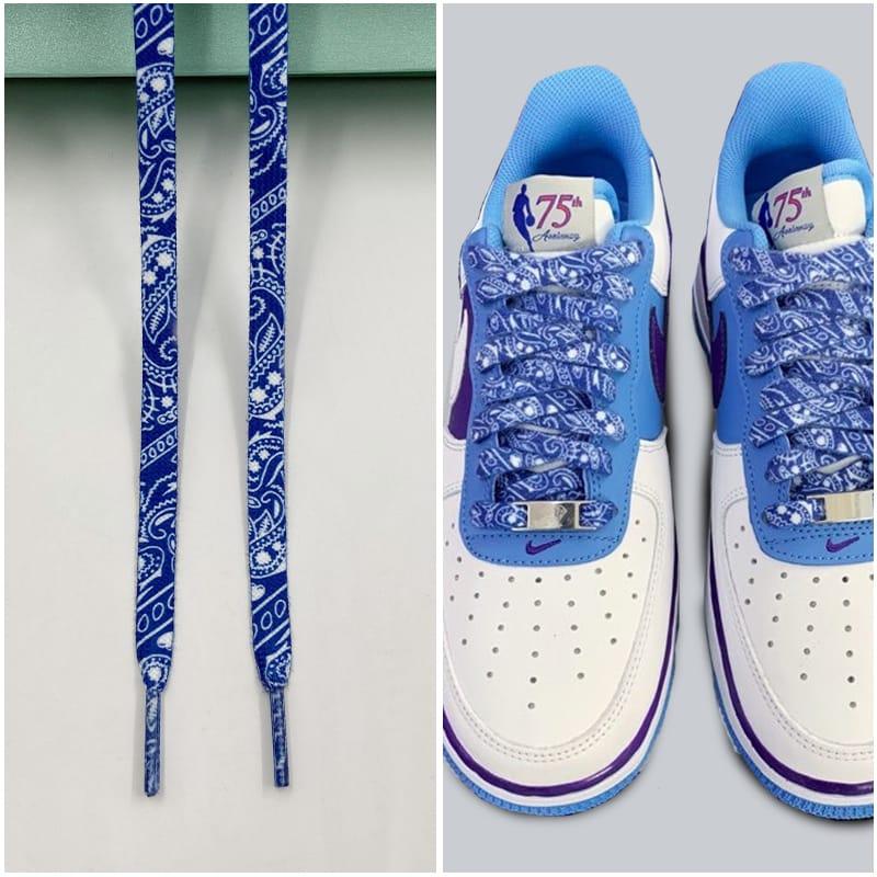 Шнурки Gorilla Guard Air Force 1 Lakers Blue Paisley Laces