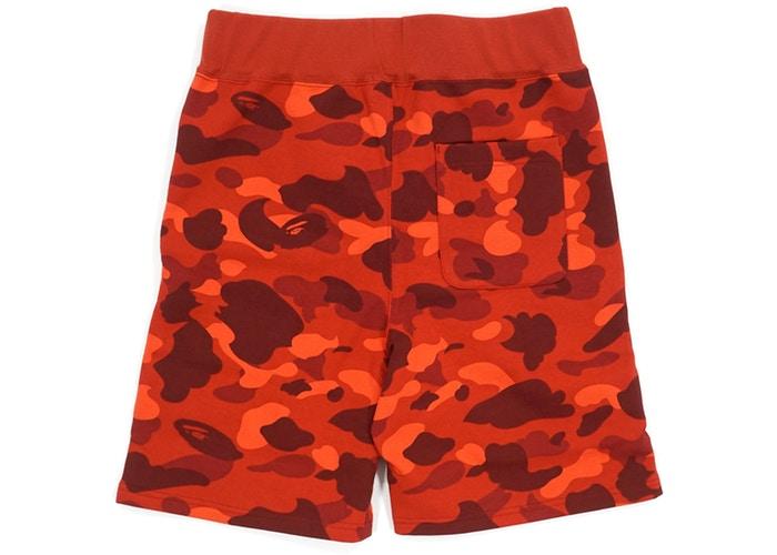 Спортивные шорты BAPE Color Camo Shark Sweatshorts Red