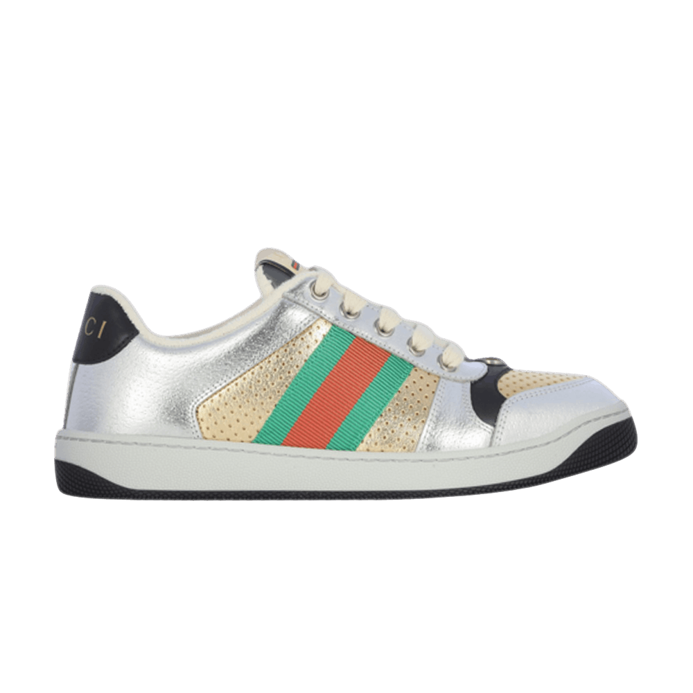 Кроссовки Gucci Wmns Screener 'Silver Gold'