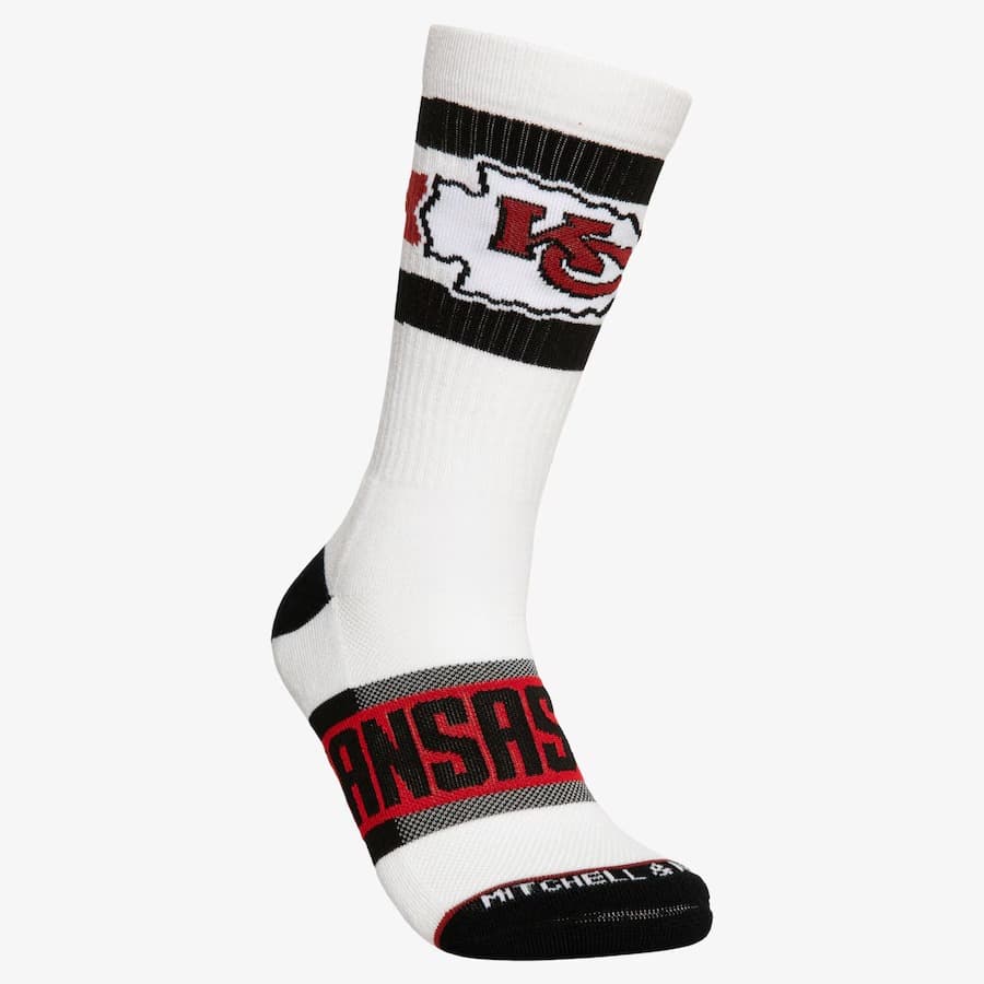 Спортивные носки Mitchell & Ness Kansas City Chiefs Hail Mary Crew Socks