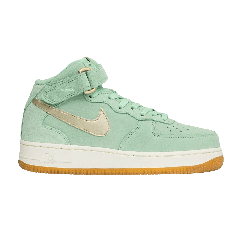 Krossovki-Nike-Wmns-Air-Force-1-Mid-Enamel-Green