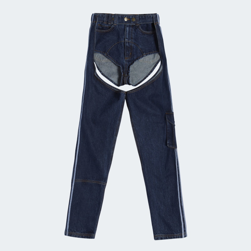 Спортивные штаны adidas Ivy Park Denim Chaps Dark Denim