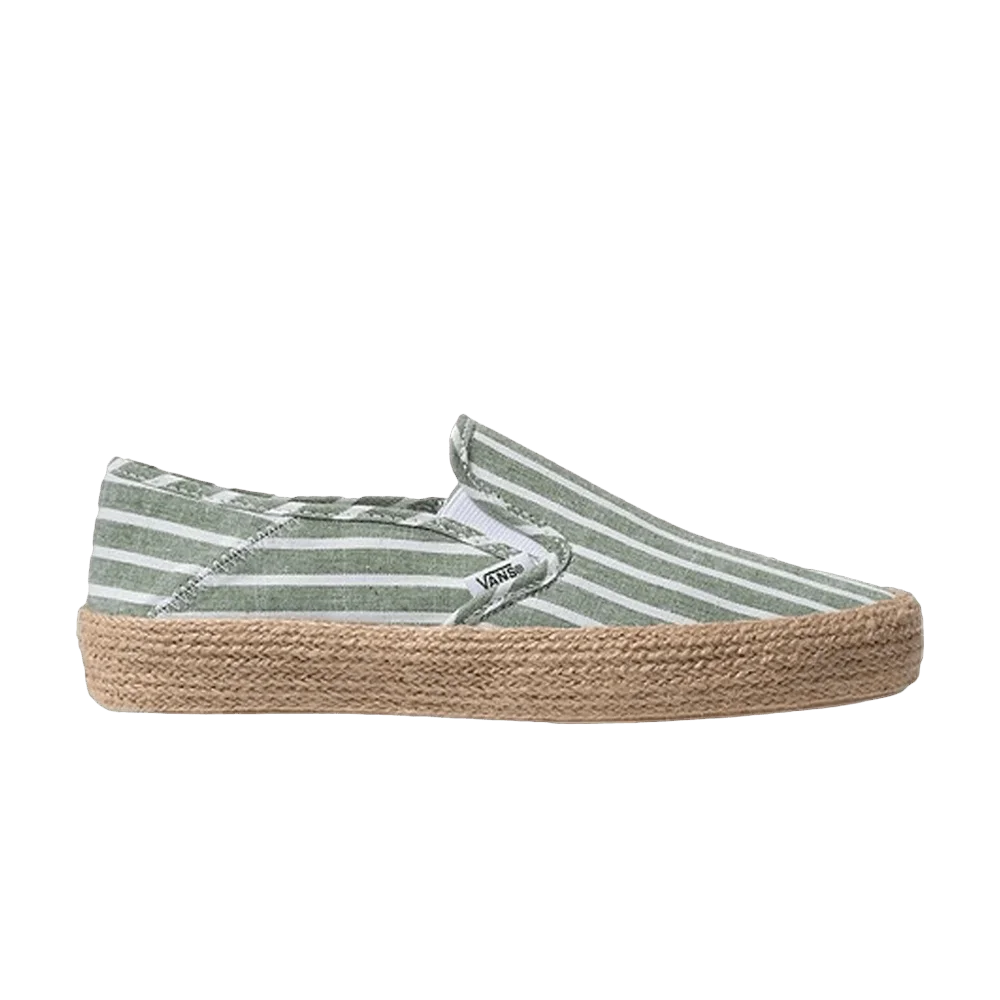 Кроссовки Vans Wmns Slip_On Espadrille 'Garden Green'