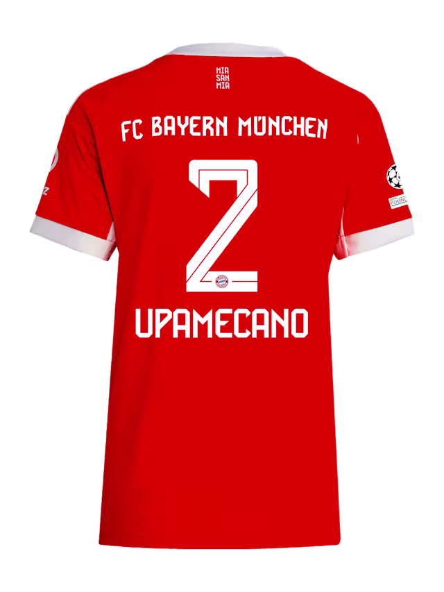 Женское футбольное джерси FC Bayern Munich Home Jersey 25-26 UPAMECANO 2