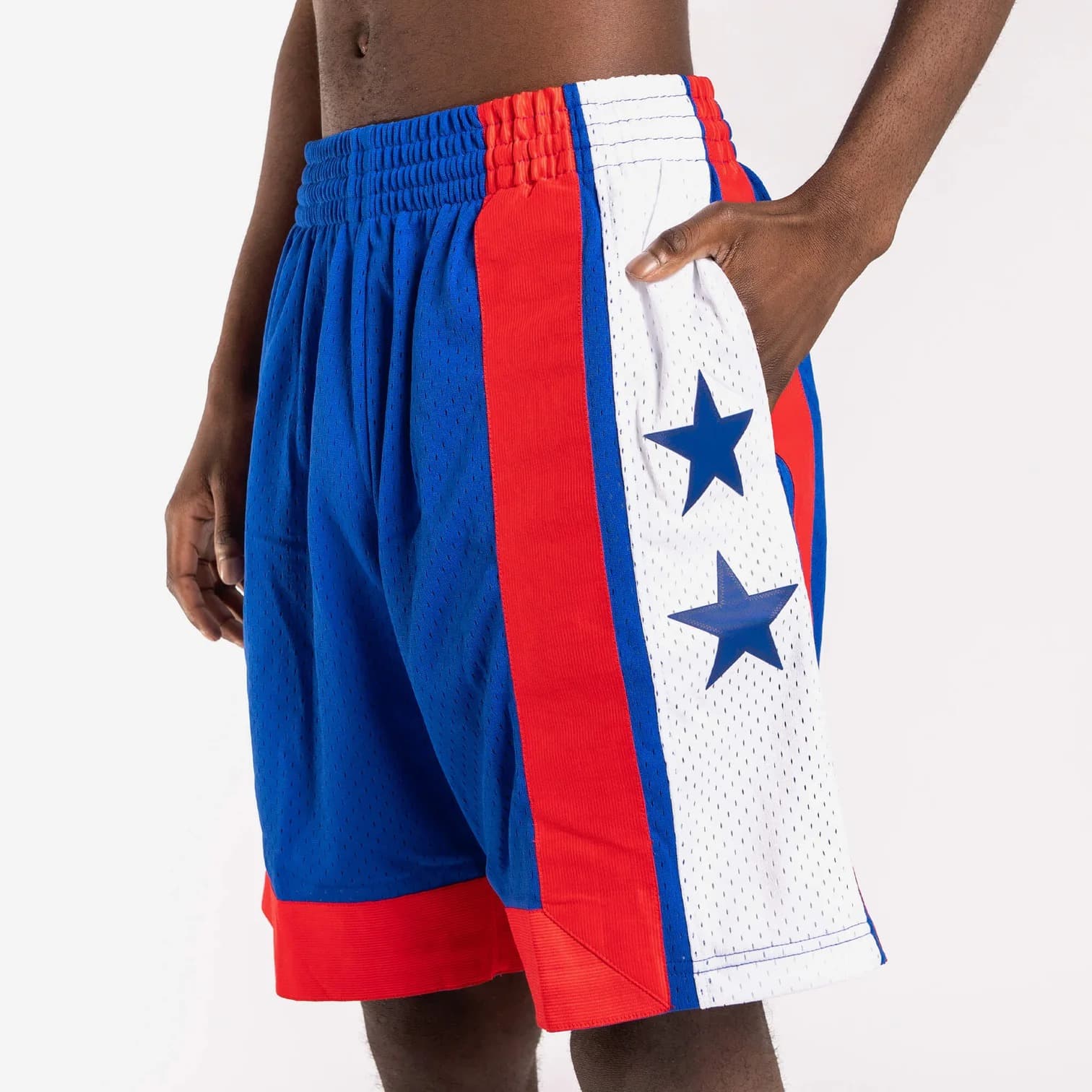 Спортивные шорты Mitchell & Ness New Jersey Nets 1973-74 Hardwood Classics Throwback Swingman NBA Shorts