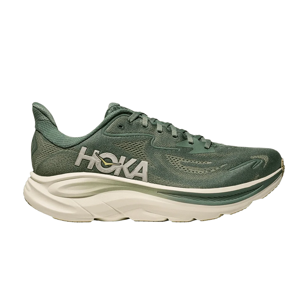 Кроссовки HOKA Clifton 10 2E Wide 'Fern Green Silver White'
