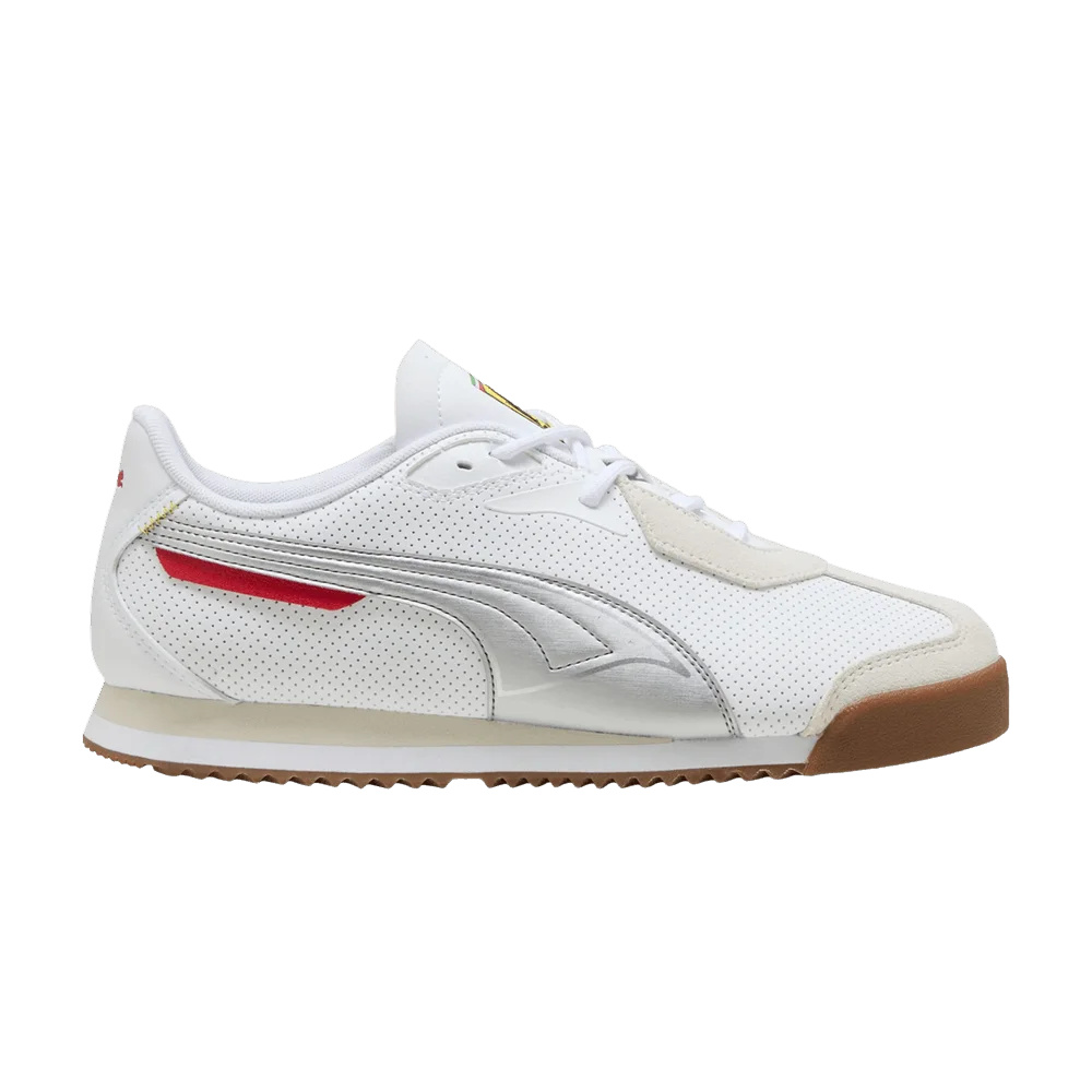 Krossovki-Scuderia-Ferrari-x-Puma-Roma-Suede-White-Aged-Silver