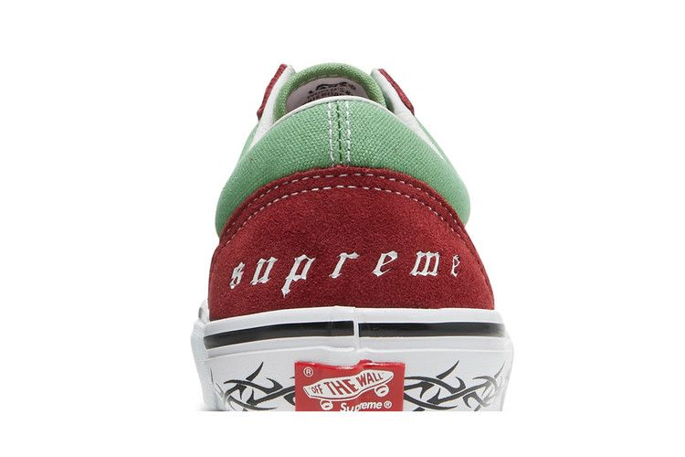 Кроссовки Vans Supreme x Old Skool 'Barbed Wire - Green'