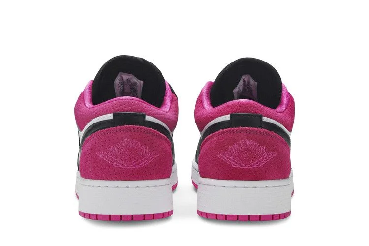 Кроссовки Air Jordan 1 Low SE GS 'Black Active Fuchsia'