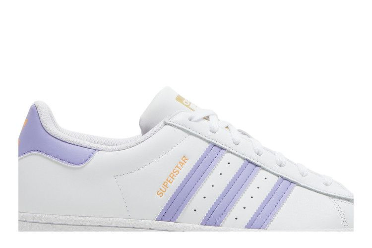 Кроссовки Adidas Superstar 'White Light Purple'