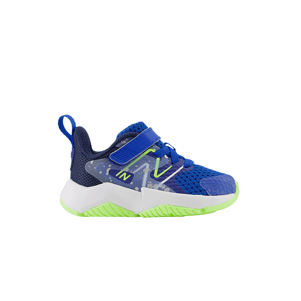 Кроссовки New Balance Rave Run v2 Bungee Lace Top Strap Toddler 'Team Royal Paint Splatter'