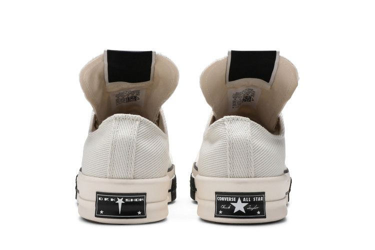 Кроссовки Rick Owens x Converse TURBODRK Chuck 70 Low 'Lily White'
