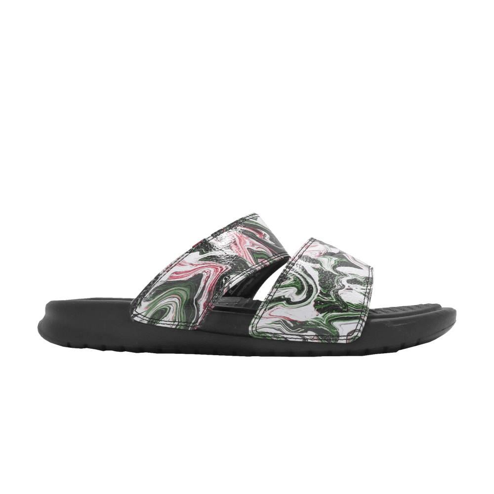 Nike Wmns Benassi Duo Ultra Slide 'Black Green Pink'