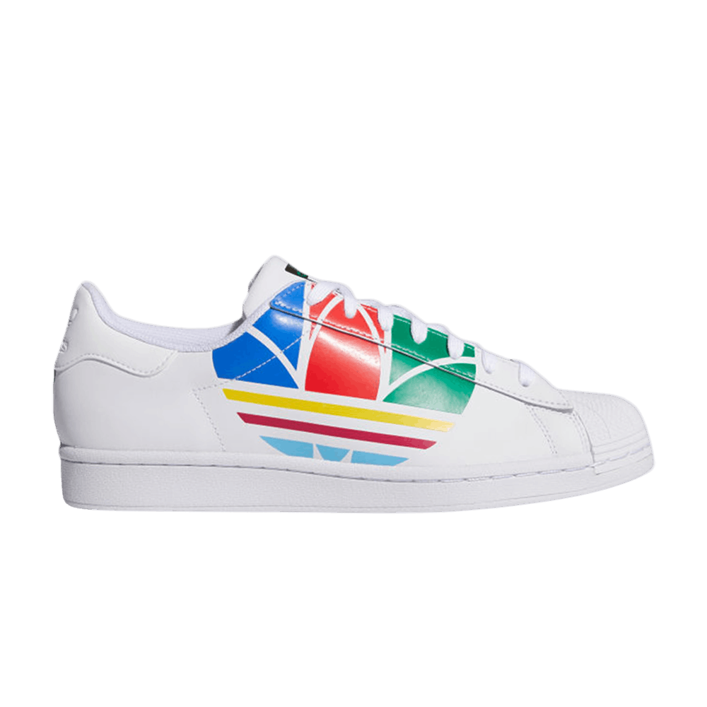 Кроссовки Adidas Superstar Pure 'Colorful Trefoil - Cloud White'