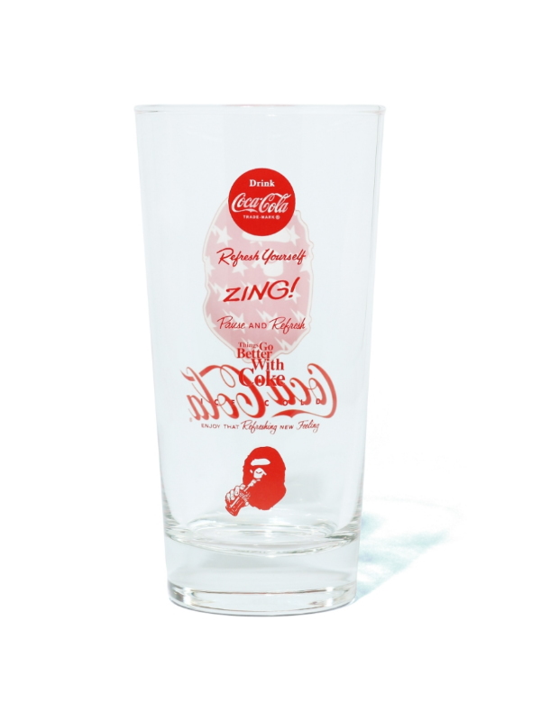 Стеклянный стакан BAPE x Coca Cola Glass Clear