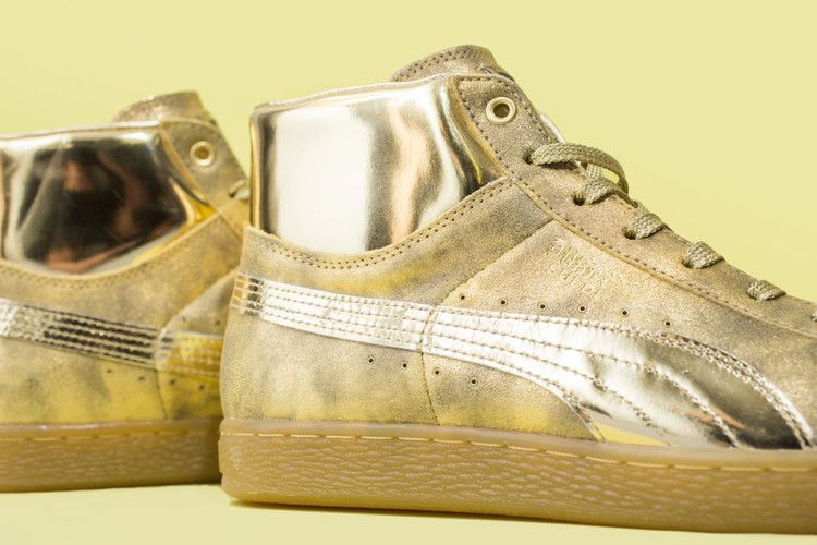 Кроссовки Meek Mill x Puma Suede Classic Mid '24K Gold'