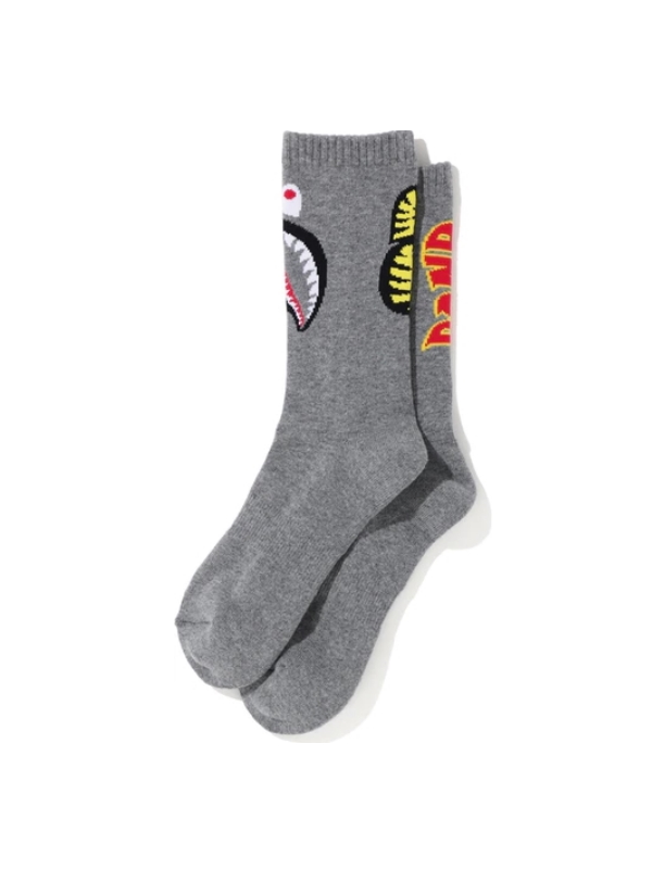 Спортивные носки BAPE 2nd Shark Socks Grey