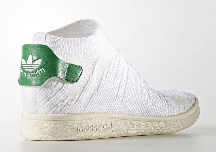 Кроссовки Adidas Wmns Stan Smith Sock Primeknit 'White Green'