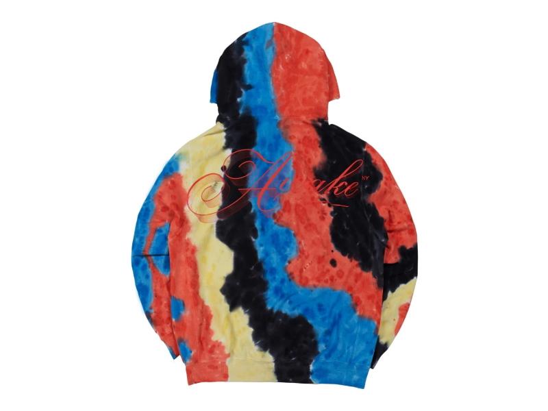Худи Awake Ribbon Script Logo Hoodie Tie Dye