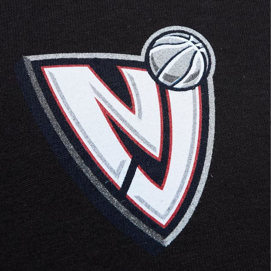 Футболка Mitchell & Ness Black New Jersey Nets x Suga Glitch T-Shirt