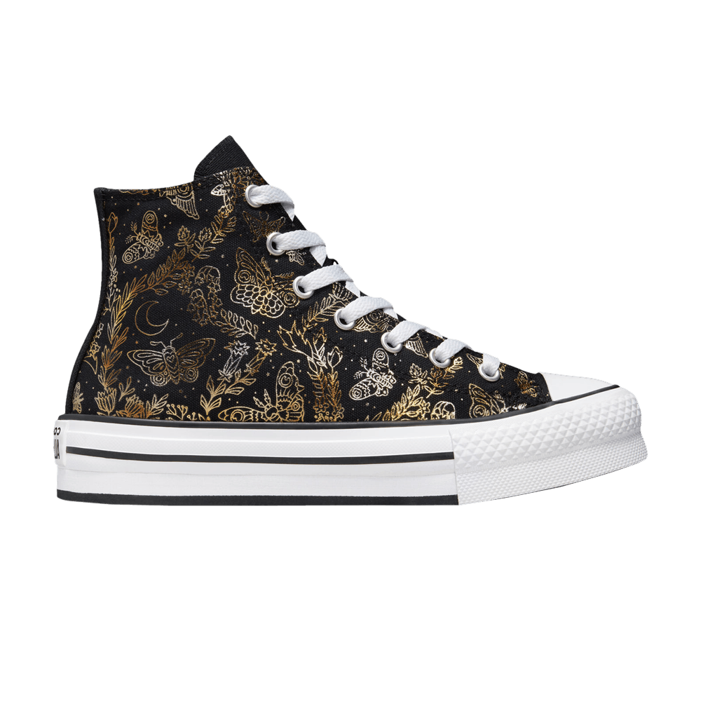 Кроссовки Converse Chuck Taylor All Star EVA Lift Platform High GS 'Butterfly Shine'