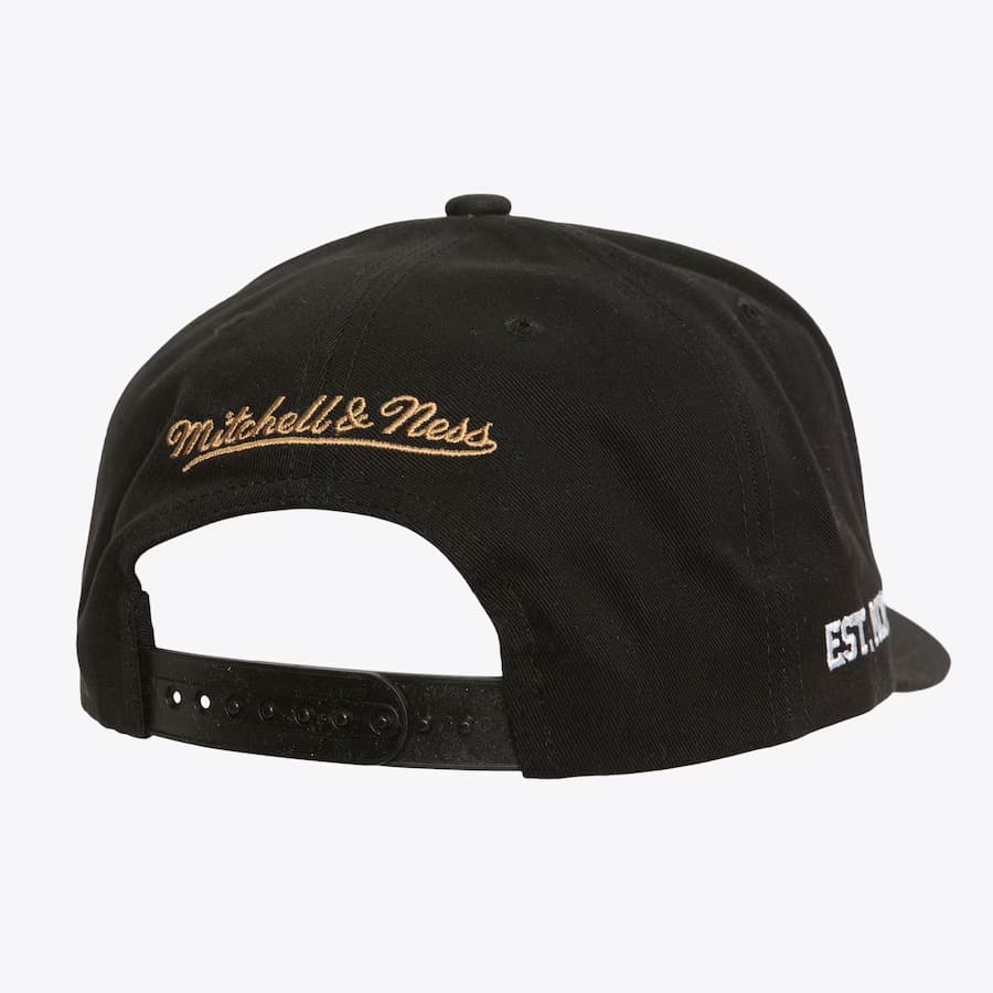 Бейсболка Mitchell & Ness Black Philadelphia 76ers Hardwood Classics Big Time Pro Snapback Hat