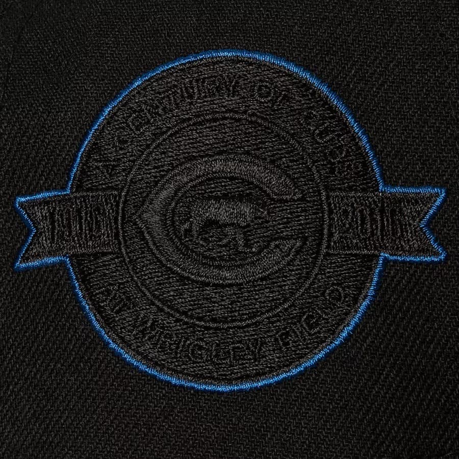 Mitchell-Ness-Black-Chicago-Cubs-TC-Bottoms-Snapback-Hat-2