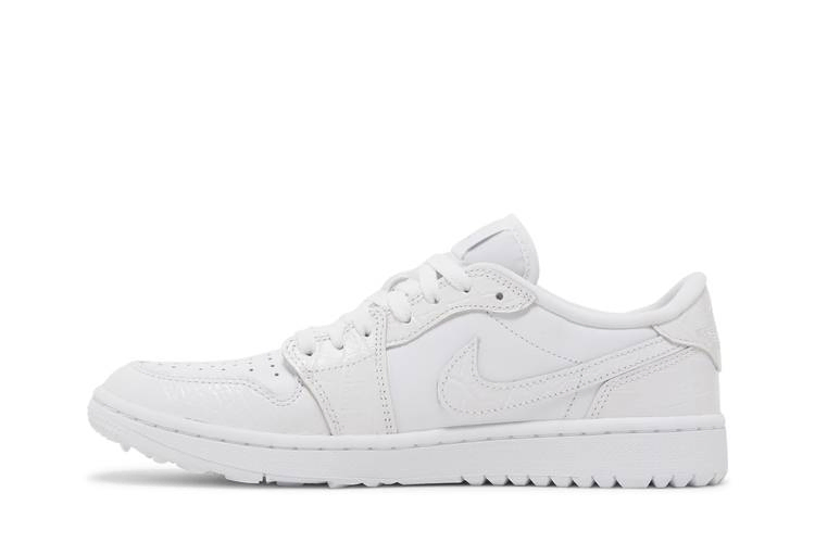 Кроссовки Air Jordan 1 Low Golf 'White Crocodile'