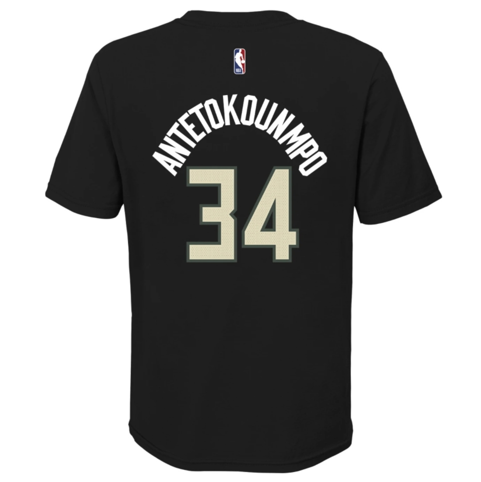 Баскетбольная футболка Nike Giannis Antetokounmpo Milwaukee Bucks Statement Edition Youth Dri-Fit NBA T-Shirt